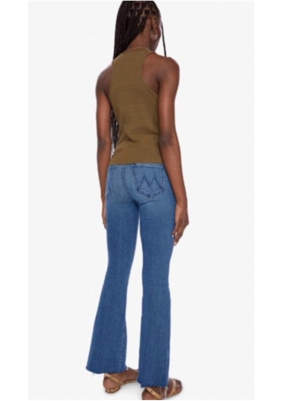 MOTHER The Weekender Fray Walking On Coals in Blue Size 29 - Picture 4 of 13